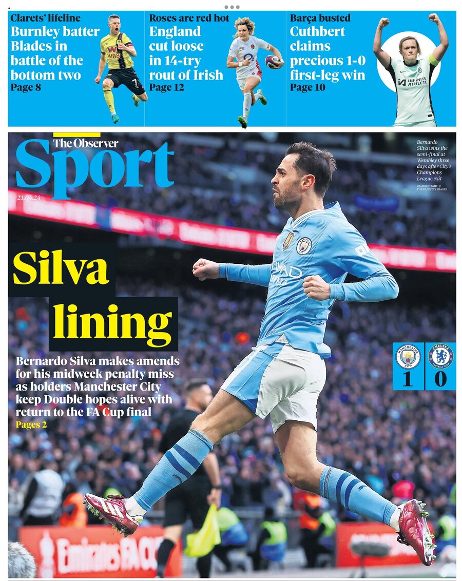 Copertina The Observer Sport 21/04/2024