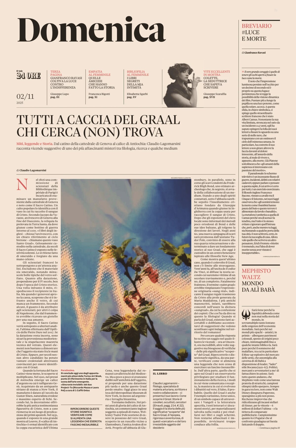 Copertina Domenica (Il Sole 24 Ore) 02/11/2025
