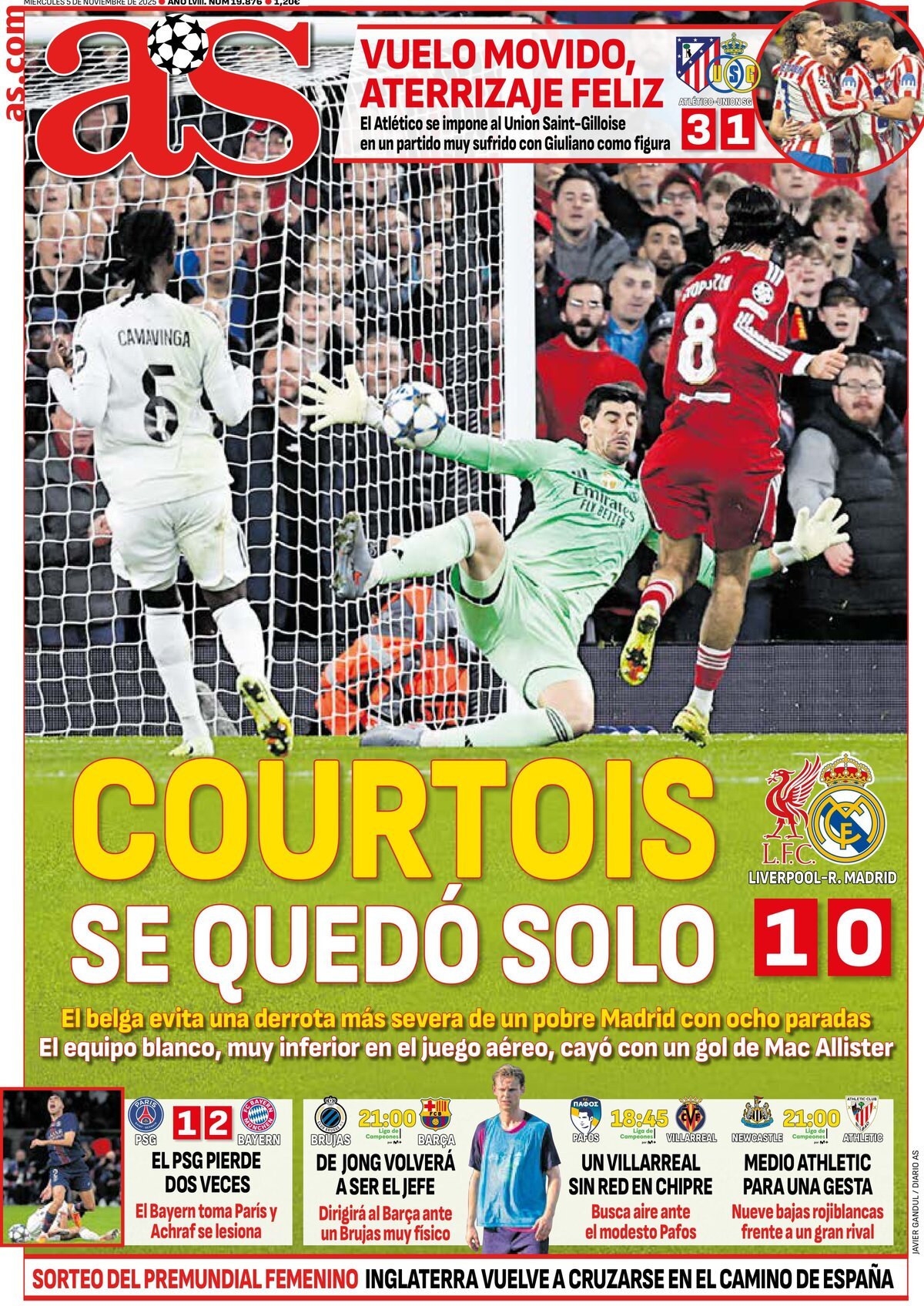 Prima Pagina AS (Madrid) 05/11/2025