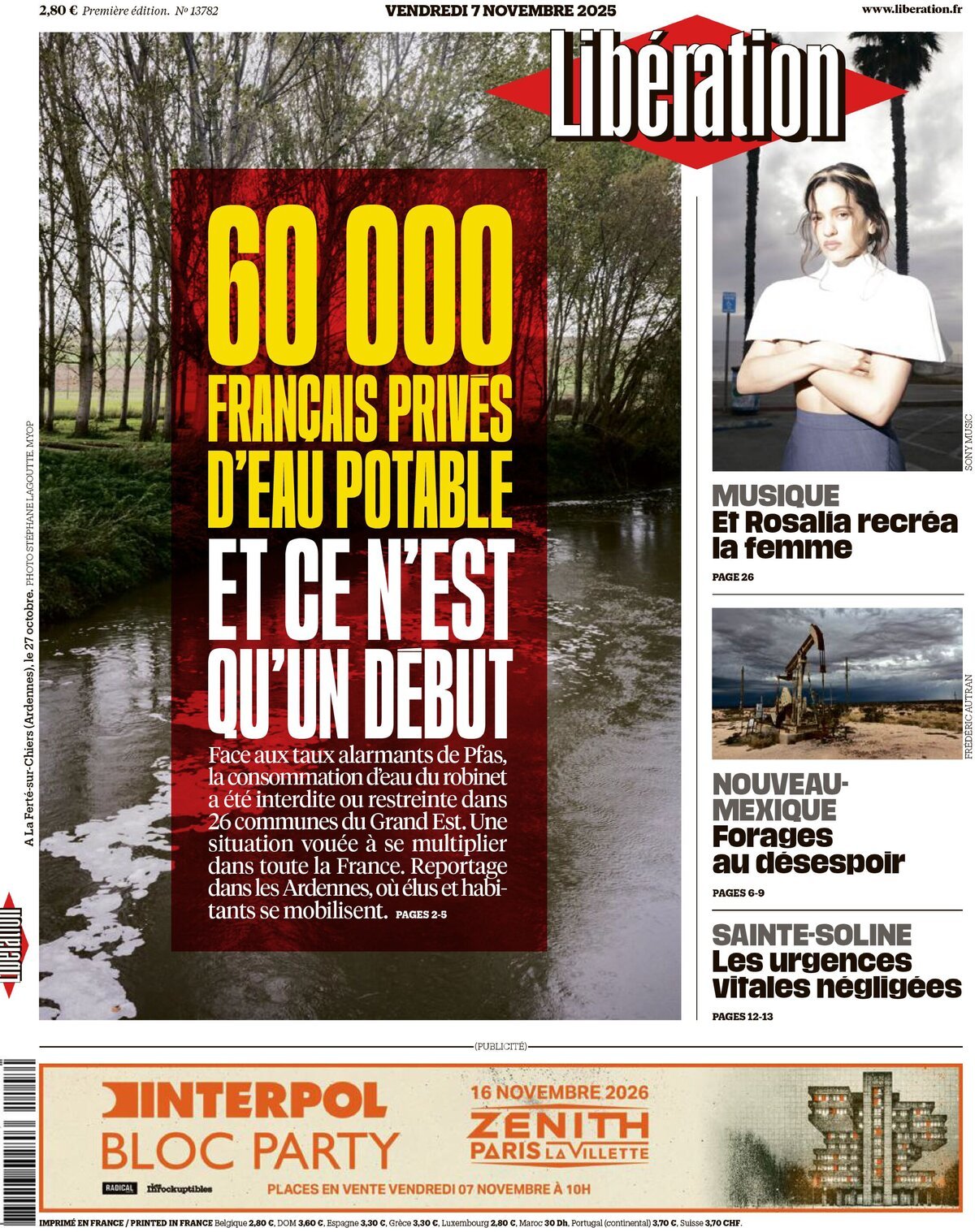 Prima Pagina Libération 07/11/2025