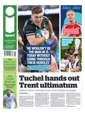 Prima Pagina "The i Paper SPORT"