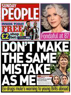 Prima Pagina "Sunday People"
