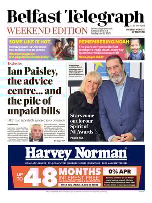 Prima Pagina "Belfast Telegraph"