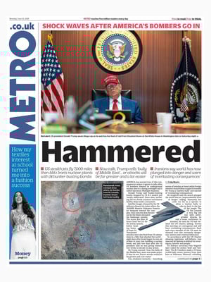 Prima Pagina "Metro UK"