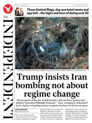 Prima Pagina "The Independent"