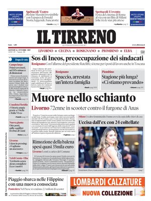 Il Tirreno (Livorno, Cecina, Rosignano, Piombino, Elba)
