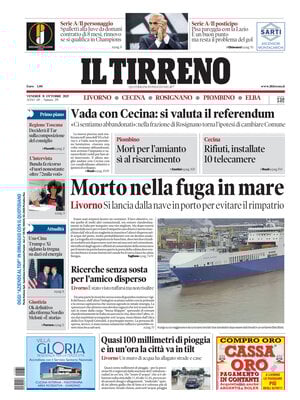 Il Tirreno (Livorno, Cecina, Rosignano, Piombino, Elba)