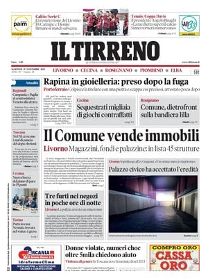 Il Tirreno (Livorno, Cecina, Rosignano, Piombino, Elba)