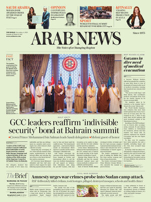 Prima Pagina "Arab News"