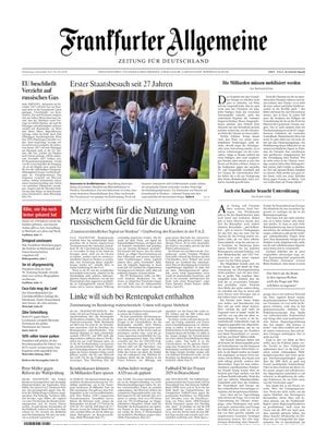 Prima Pagina "Frankfurter Allgemeine Zeitung"