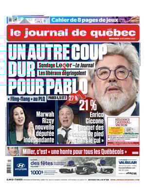 Prima Pagina "Le Journal de Québec"