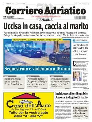 Prima Pagina "Corriere Adriatico (Ancona)"