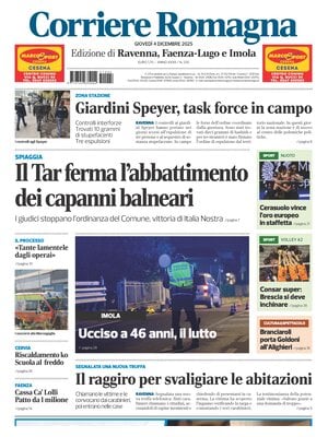 Prima Pagina "Corriere Romagna (Ravenna e Imola)"