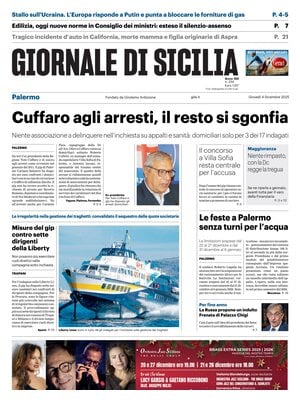Prima Pagina "Giornale di Sicilia (Palermo)"