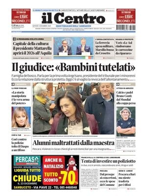 Prima Pagina "Il Centro (Pescara)"