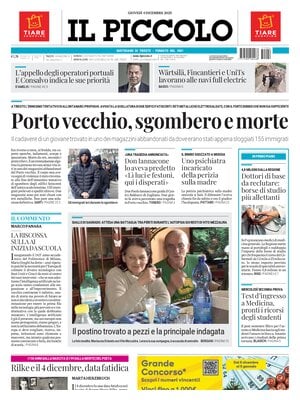 Prima Pagina "Il Piccolo (Trieste)"