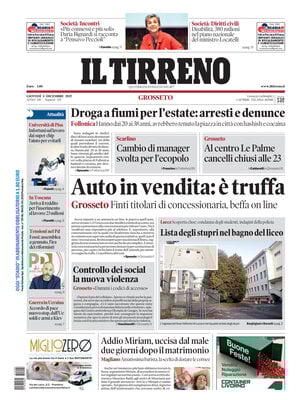 Prima Pagina "Il Tirreno (Grosseto)"