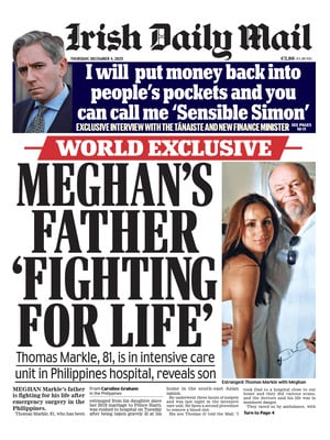 Prima Pagina "Irish Daily Mail"