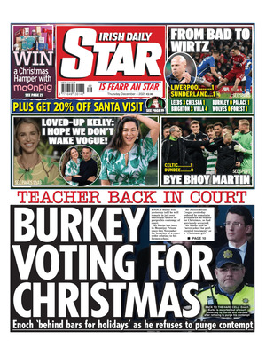 Prima Pagina "Irish Daily Star"