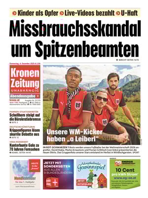 Prima Pagina "Kronen Zeitung"