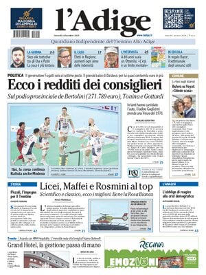 Prima Pagina "L'Adige"