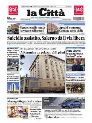 Prima Pagina "La Città (Salerno)"