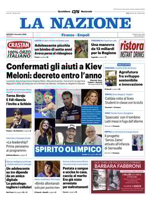 Prima Pagina "La Nazione"