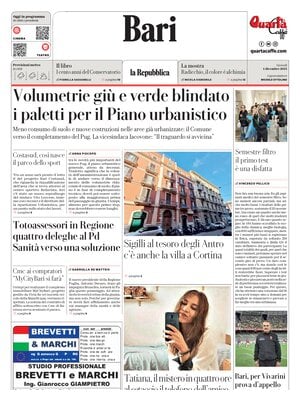Prima Pagina "La Repubblica (Bari)"