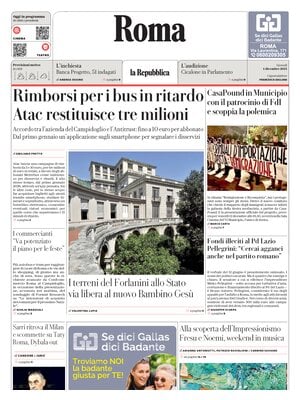 Prima Pagina "La Repubblica (Roma)"
