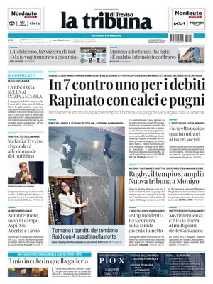 Prima Pagina "La Tribuna di Treviso"