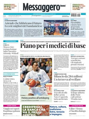 Prima Pagina "Messaggero Veneto (Gorizia)"
