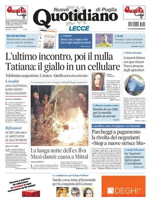 Prima Pagina "Nuovo Quotidiano di Puglia (Lecce)"