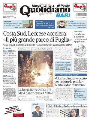 Prima Pagina "Nuovo Quotidiano di Puglia (Bari)"