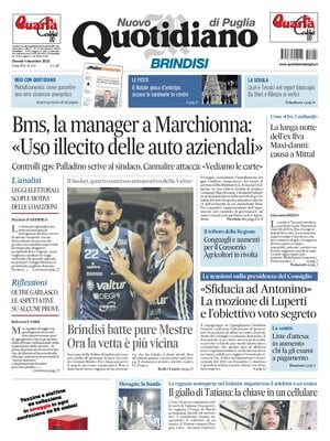 Prima Pagina "Nuovo Quotidiano di Puglia (Brindisi)"