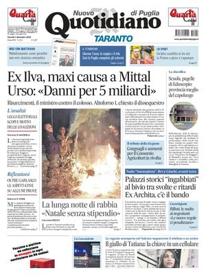 Prima Pagina "Nuovo Quotidiano di Puglia (Taranto)"