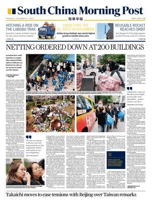 Prima Pagina "South China Morning Post"
