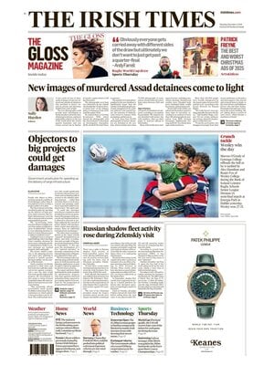 Prima Pagina "The Irish Times"