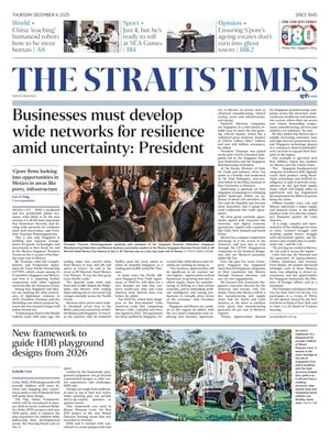 Prima Pagina "The Straits Times"