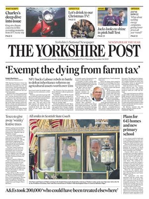 Prima Pagina "The Yorkshire Post"