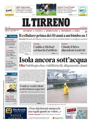 Il Tirreno (Livorno, Cecina, Rosignano, Piombino, Elba)