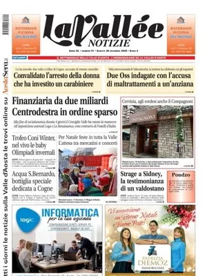 Prima Pagina "La Vallée Notizie"
