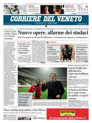 Prima Pagina "Corriere del Veneto"