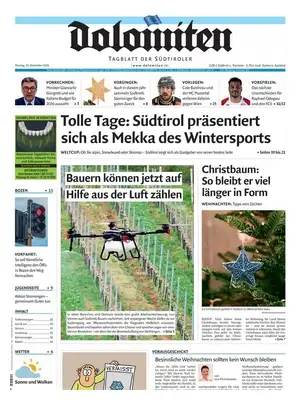 Prima Pagina "Dolomiten"