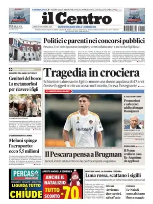 Prima Pagina "Il Centro (Pescara)"