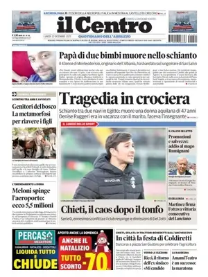 Prima Pagina "Il Centro (Chieti)"