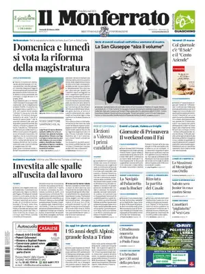 Prima Pagina "Il Monferrato"
