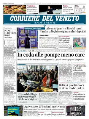 Prima Pagina "Corriere del Veneto"