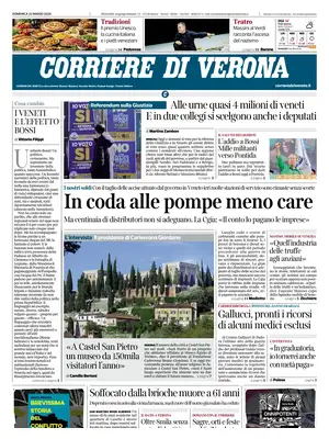 Prima Pagina "Corriere di Verona"