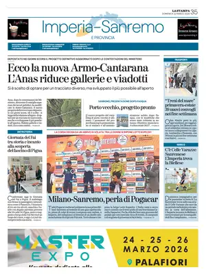 Prima Pagina "La Stampa | Imperia e Sanremo"
