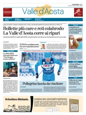 Prima Pagina "La Stampa | Valle d'Aosta"